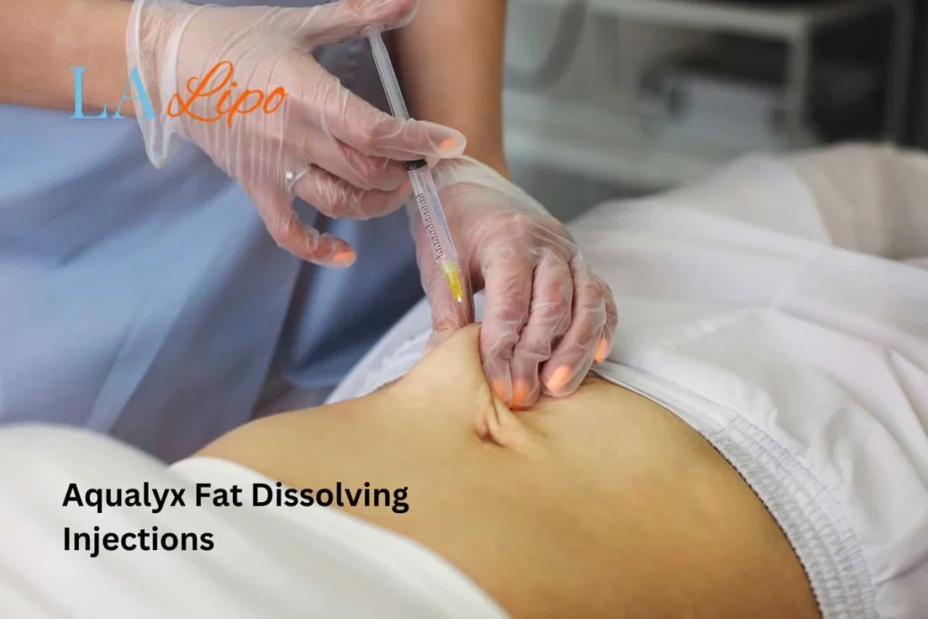woman having fat dissolving injections Greater London (Haringey) in the stomach