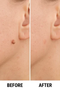 Skin tags removal Greater London (Haringey) before and after
