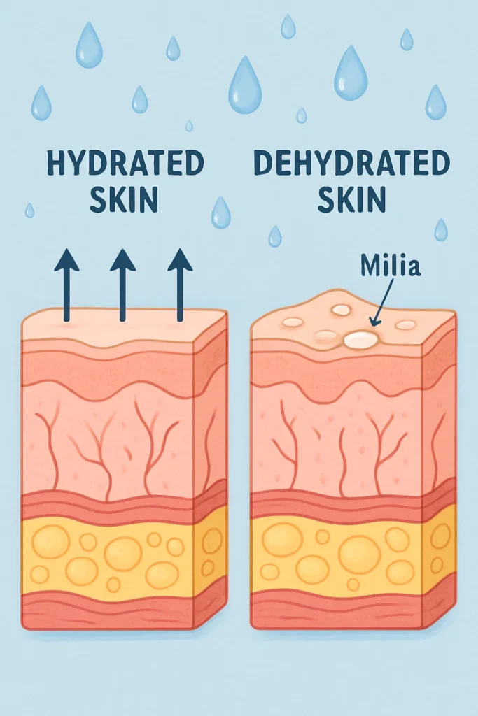 The importance of hydration and milia production Greater London (Haringey)