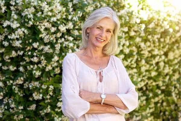 Older woman happy with urinary incontinence treatment Greater London (Haringey)