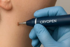 Person receiving skin tag removal Greater London (Haringey)